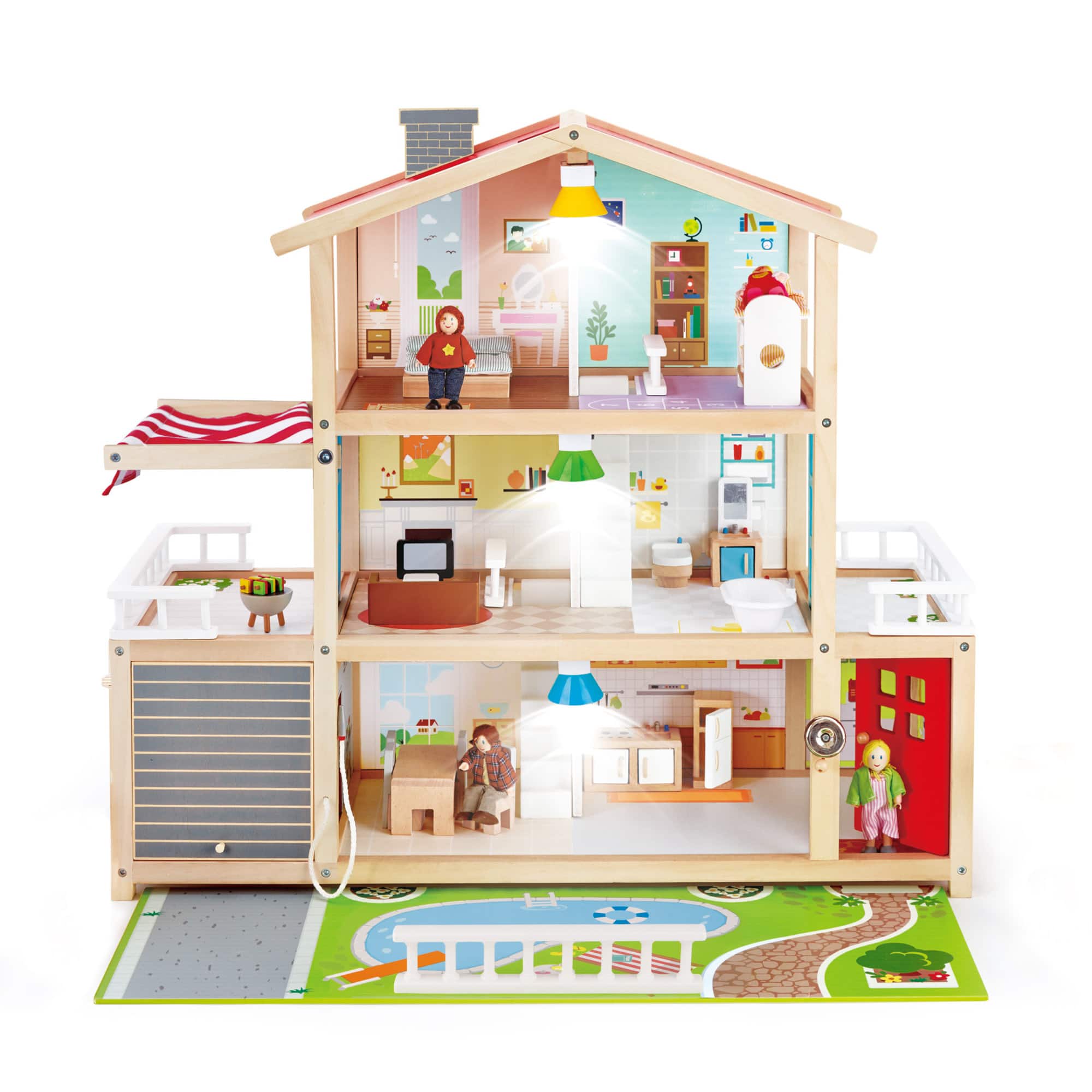 Hape Family Mansion Dollhouse Playset